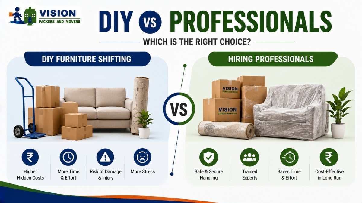 DIY Furniture Shifting vs Hiring Professionals: Which Is the Right Choice