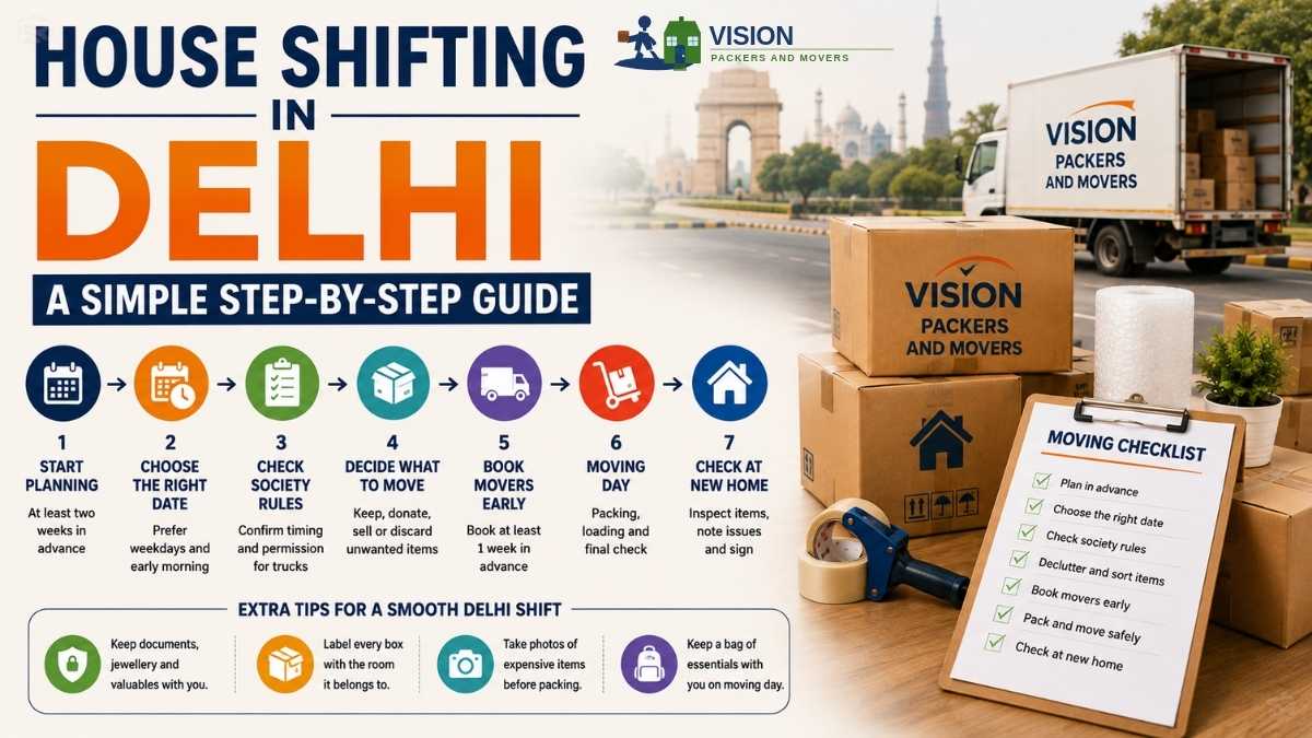 House Shifting in Delhi: A Simple Step-by-Step Guide
