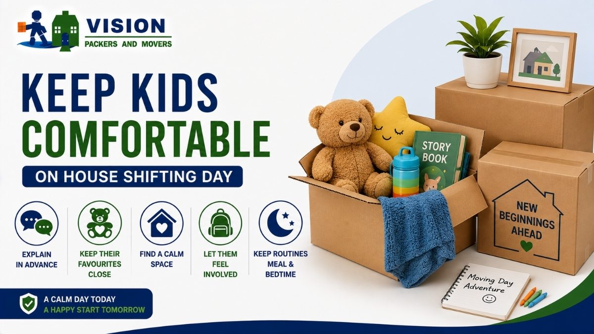 How to Keep Kids Comfortable on House Shifting Day