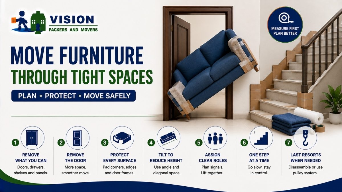 How to Move Furniture Through Narrow Doors and Staircases