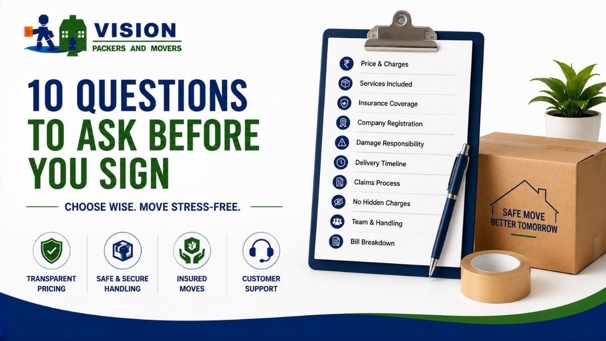 Questions to Ask a Packers and Movers Company Before Signing the Contract