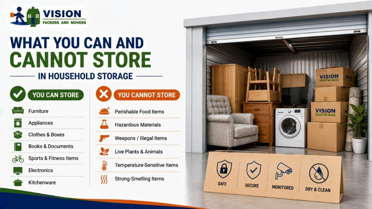 What You Can and Cannot Store in Household Storage