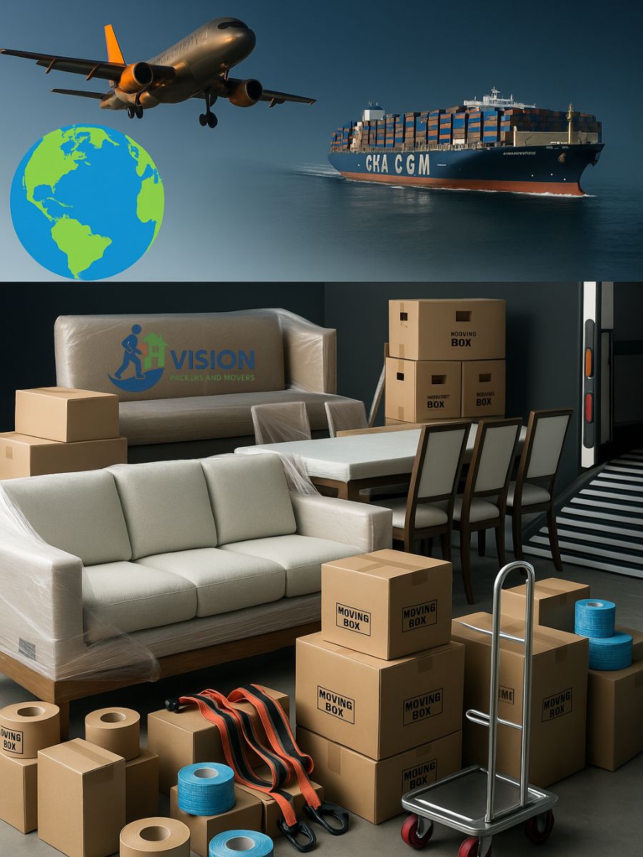 International house moving services by Vision Packers and Movers